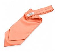 DQT Mens Plain Satin Wedding Self-Tie Ascot Cravat | 13 cm Blade, Fits 36-47 cm Neck, Suit and Waistcoat Accessory, Best Man, Groomsmen, Proms, Business Wear and Formal Events