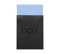 DQT Mens Plain Twill Pre-Folded Pocket Square - Wedding, Business & Formal Suit Handkerchief - Dusty Blue - Fold