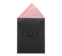 DQT Mens Plain Twill Pre-Folded Pocket Square - Wedding, Business & Formal Suit Handkerchief - Dusty Pink - One Peak