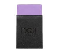 DQT Mens Plain Twill Pre-Folded Pocket Square - Wedding, Business & Formal Suit Handkerchief - Lilac - Fold