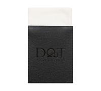 DQT Mens Plain Twill Pre-Folded Pocket Square - Wedding, Business & Formal Suit Handkerchief - Pearl Ivory - Fold