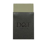 DQT Mens Plain Twill Pre-Folded Pocket Square - Wedding, Business & Formal Suit Handkerchief - Sage - Fold