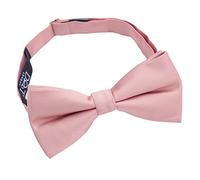 DQT Mens Plain Twill Thistle Pre-Tied Adjustable Bow Tie - Wedding, Party & Formal - Dusty Pink