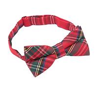 DQT Mens Tartan Plaid Casual Formal Adjustable Pre-Tied Bow Tie - Red Royal Stewart