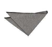 DQT Men's Tweed Patterned Handkerchief Pocket Square (Beige Tweed Houndstooth)