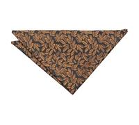 DQT Mens Willow Leaf Floral Pocket Square - Wedding, Party & Formal Suit Handkerchief - Black & Gold