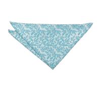 DQT Mens Willow Leaf Floral Pocket Square - Wedding, Party & Formal Suit Handkerchief - Turquoise