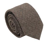 DQT Men's Wool Tweed Slim Tie | Warm wool tweed with a soft brushed feel and distinctive flecked texture; ideal for weddings, business and formal wear.