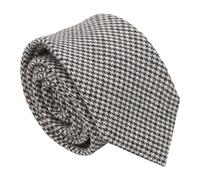 DQT Men's Wool Tweed Slim Tie | Warm wool tweed with a soft brushed feel and distinctive flecked texture; ideal for weddings, business and formal wear.