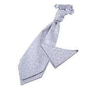 DQT New Swirl Cravat and Hanky Set (Silver)