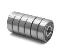 DQVHYUJEL 6Pcs 6301-2RS Metal Motorcycle Deep Groove Radial Ball Bearing 37 x 12 x 12mm