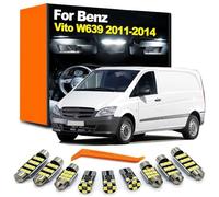 DQWASUYB 10Pcs LED Interior Dome Map Ceiling Light Kit, For Mercedes Benz Vito W639 2011 2012 2013 2014 Trunk Lamp