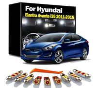 DQWASUYB 10Pcs LED Interior Dome Map Reading Light Kit, For Elantra Avante i35 2011 2012 2013 2014 2015 Car Bulbs
