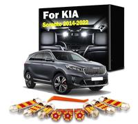 DQWASUYB 11Pcs Car LED Interior Map Dome Light Kit, For KIA Sorento 2014-2016 2017 2018 2019 2020 2021 2022 Sun Visor Bulbs