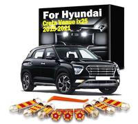 DQWASUYB 11Pcs LED Interior Dome Map Light Kit, For Hyundai Creta Venue ix25 2015 2016 2017 2018 2019 2020 2021 Car Led Bulbs