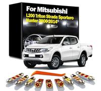 DQWASUYB 11Pcs LED Interior Indoor Light Kit, For L200 Triton Strada Sportero Hunter 2006 2008 2011 2012 2013 2014 Signal Bulb