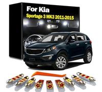 DQWASUYB 11Pcs LED Interior Map Dome Light Kit, For Kia 3 MK3 2011 2012 2013 2014 2015 Vehicle Lamp Car Led Bulbs