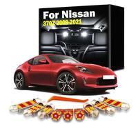 DQWASUYB 11Pcs LED Interior Map Roof Light Kit, For 370Z 2009-2014 2015 2016 2017 2018 2019 2020 2021 Vehicle Car Accessories