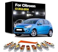 DQWASUYB 11Pcs LED Interior Reading Dome Light Kit, For C3 2 MK2 2010 2011 2012 2013 2014 2015 2016 Car Trunk Bulbs