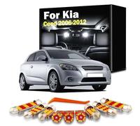 DQWASUYB 11Pcs Vehicle LED Interior Map Dome Light Kit, For Kia 2006 2007 2008 2009 2010 2011 2012 Car Indoor Sun Visor Bulbs
