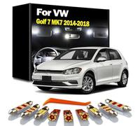 DQWASUYB 12Pcs LED Interior Map Dome Light Kit, For Volkswagen VW Golf 7 MK7 2014 2015 2016 2017 2018 Car Led Bulbs