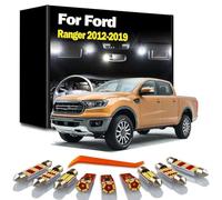 DQWASUYB 12Pcs LED Interior Map Dome Plate Light Kit, For Ford Ranger 2012 2013 2014 2015 2016 2017 2018 2019 Vanity Mirror Lamp