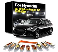 DQWASUYB 15Pcs LED Interior Reading Trunk Light Kit, For i40 VF Saloon Wagon CW 2011-2016 2017 2019 Car Accessories
