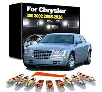 DQWASUYB 17Pcs LED Interior Map Dome Light Kit, For Chrysler 300 300C 2005 2006 2007 2008 2009 2010 Vehicle Lamp Car Bulbs