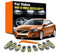 DQWASUYB 18Pcs LED Interior Light Kit, For Volvo S60 2 II MK2 2010 2011 2012 2013 2014 2015 2016 2017 Dome Map Bulb