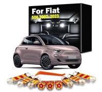 DQWASUYB 7Pcs Indoor LED Interior Dome Map Light Kit, For Fiat 500 2007-2015 2016 2017 2018 2019 2020 2021 2022 2023 Car Accessories