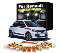 DQWASUYB 8Pcs Indoor Map Dome Plate Light Kit, For Renault Twingo 3 III MK3 2015 2016 2017 2018 2019 2020 2021 2022 2023 LED Bulbs