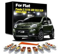 DQWASUYB Car LED Interior Dome Trunk Light Kit, For Fiat Panda 2 3 II III 169 312 319 2003-2018 Led Bulbs