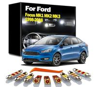 DQWASUYB Car LED Interior Map Dome Trunk Light Kit, For Ford Focus MK1 MK2 MK3 1998-2015 2016 2017 2018 Vanity Mirror Bulb