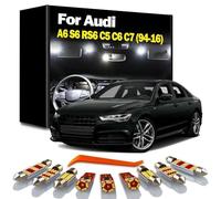 DQWASUYB Indoor Lighting Vehicle Car LED Interior Map Dome Light Kit, For Audi A6 S6 RS6 C5 C6 C7 1994-2013 2014 2015 2016