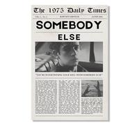 DQYZNYC Vintage Newspaper Style Music Poster about You 1975 Poster for Room Aesthetic Song Album Wall Decor 1975 Canvas Print for Living Room Dorm Bedroom Decoration (16x24inch-1P-Unframed,E)