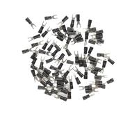 DQZRTUECA 1000Pcs SV1-3 AWG22-16 Insulated Fork Spade Terminals Crimp Connectors Multicolor(Black)