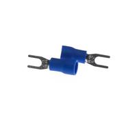 DQZRTUECA 1000Pcs SV1-3 AWG22-16 Insulated Fork Spade Terminals Crimp Connectors Multicolor(Blue)