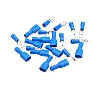 DQZRTUECA 100pcs Blue Insulated Female Male 14-16 AWG Wire Spade Crimp Terminal Connectors