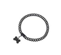 DQZRTUECA 10mm Wide Sturdy Stainless Steel Chain Dog Walking Collar, Heavy Duty Chewy Training Collar For Small, Medium, Large Dogs(Black,20 inches)