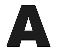 DQZRTUECA 20cm Wide Black Acrylic Outdoor House Number Sign(A)