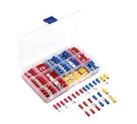 DQZRTUECA 280 Pcs Insulated Electrical Wire Crimp Terminals Set Spade Butt Fork Multicolor