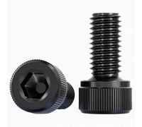 DQZRTUECA 304 Stainless Steel Hex Socket Head Cap Screws Bicycle Bolts Black Galvanized Assorted Pack (M2-M8)(4mm,M2.5 (50Pcs))