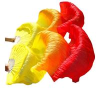DQZRTUECA Belly Dance Silk Fan Veil Multicolor Multiple Sizes