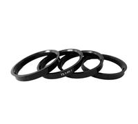 DQZRTUECA Car Hub Centric Rings Pack Of 4 Black Plastic 73.1mm Hub With 54.1-67.1mm Bore(73.1 65.1 Mm)