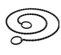 DQZRTUECA Chain Dog Training Choke, Stainless Steel Collar Chain,Puppy Metal Snake Chain Pet Show Slip Collar,Collar For Training Walking(Black)