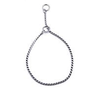 DQZRTUECA Chain Dog Training Choke, Stainless Steel Collar Chain, Puppy Metal Snake Chain Pet Show Slip Collar,Collar For Training Walking(Silver,3.6mm*20in)