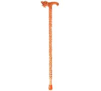 DQZRTUECA Copper Coin Dragon Head Mahogany Walking Cane Non-Slip 150kg Capacity 80-90cm(85Cm(Use Height 156-165Cm))