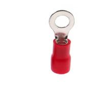 DQZRTUECA Crimp Terminals Ferrule Lugs Brass PVC Insulated Red Multiple Sizes 500 pcs(RV1.25-6)