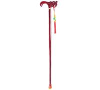 DQZRTUECA Dragon Phoenix Head Cane Multicolor Multiple Heights Beech Wood Load Bearing 150kg(A,Use Height 140-150Cm)