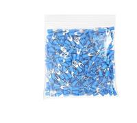 DQZRTUECA Fork Crimp Terminal Spade Connectors Pre-insulated Ferrules Blue Multiple Sizes 500 Pcs(SV2-6s)